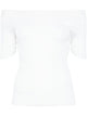 Khaite White Boat Neck Top