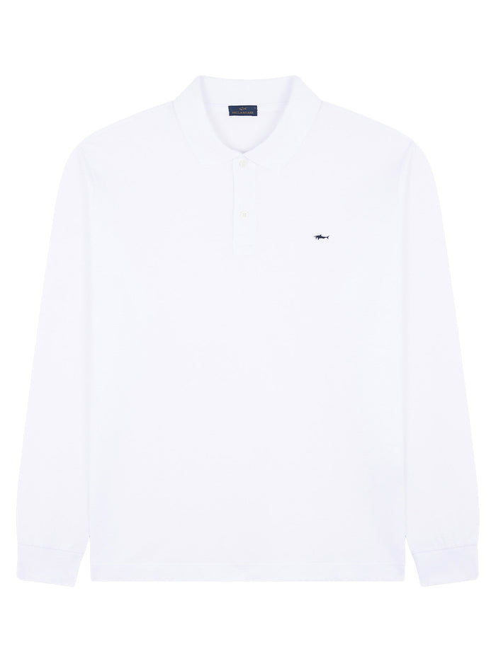 Paul & Shark Polo In Cotone Con Logo A Maniche Lunghe