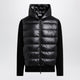 Moncler Black Padded Wool Zip-Up Hoodie