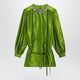 Valentino Garavani Avocado Polkadot Silkblend Jacquard Mini Dress