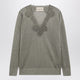 Valentino Garavani Viscoseblend Lace Vneck Sweater