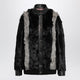 Valentino Black/Grey Shearling And Leather Jacket