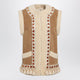 Valentino Garavani Camel Shearling And Suede Vest
