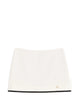 Valentino Garavani Mini Skirt In Cotton Tweed Canestrello