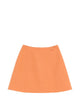 Valentino Garavani Orange Silk Virgin Wool Skirt