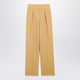 Valentino British Mohair Trousers In Ochre