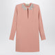 Valentino Pink Silk Short Dress With Embroidered Bows