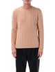 Valentino Garavani Valentino Garavani Wool Cable-Knit Pullover With Vlogo