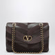 Valentino Garavani Djuna Medium Brown Suede And Nappa Shoulder Bag