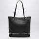 Valentino Garavani Medium Rockstud Shopper Bag In Black Leather