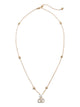 Valentino Garavani Vlogo Signature Necklace In Metal, Pearl And Swarovski® Crystals