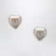 Valentino Garavani Vlogo Signature Earrings In Pearl And Gold/Cream Metal