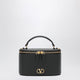 Valentino Garavani Vlogo Signature Mini Vanity Bag In Black Leather