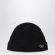 Valentino Garavani Black Vlogo Signature Cashmere Beanie