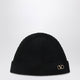 Valentino Garavani Black Vlogo Signature Cashmere Beanie