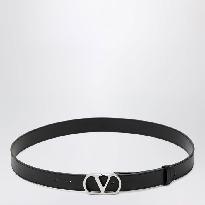 Valentino Garavani Black Vlogo Signature Belt
