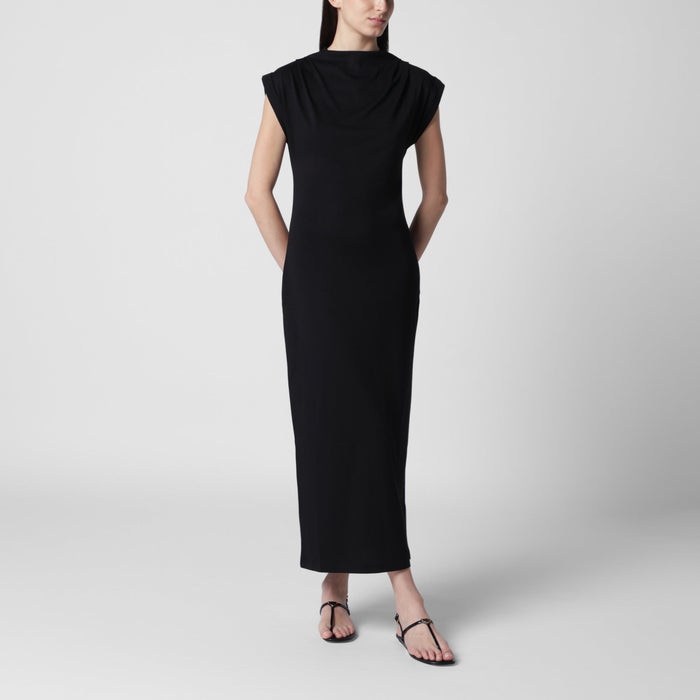 Anine Bing Alix Black Cotton-Blend Dress