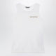 Balenciaga White Cotton-Blend Knit Tank Top