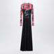 Balenciaga Extreme Tie Dye Dress In Black Jersey