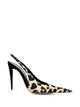 Saint Laurent Guermantes Slingback Pumps In Pony-Hair Leather
