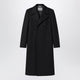 Balenciaga Long Double-Face Tailored Coat In Black Cotton