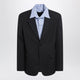 Balenciaga Dark Blue Hybrid Overshirt In Wool Twill