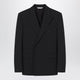 Balenciaga Double-Breasted Tailored Wool Twill Jacket In Black