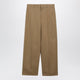 Balenciaga Wide-Leg Chino Trousers In Camel Twill