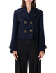 Balenciaga Cropped Peacoat