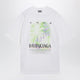 Balenciaga The Window T-Shirt In White Cotton Jersey