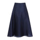 Alberta Ferreti Blue Silk Midi Skirt