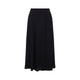 Alberta Ferreti Black Georgette Midi Skirt