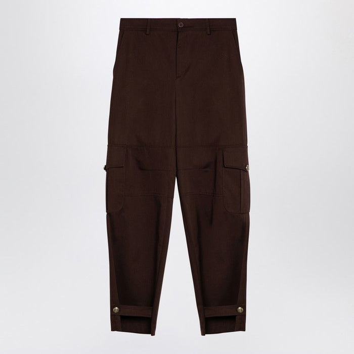 Moschino Couture Brown Wide Cargo Trousers