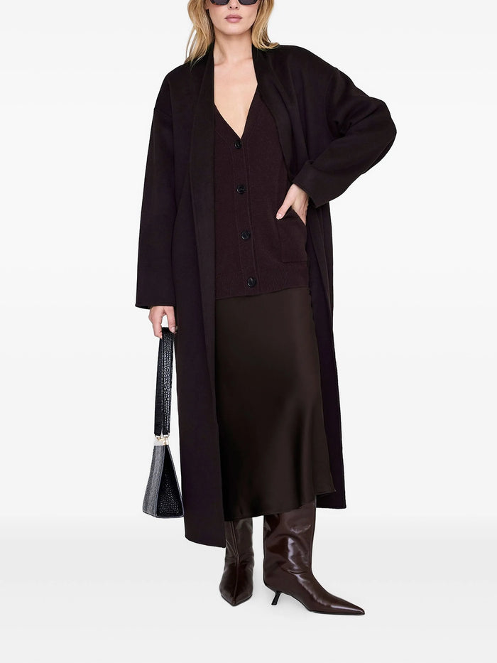 Anine Bing Bar Silk Brown Skirt