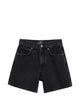Anine Bing Delaney Black Washed Denim Shorts
