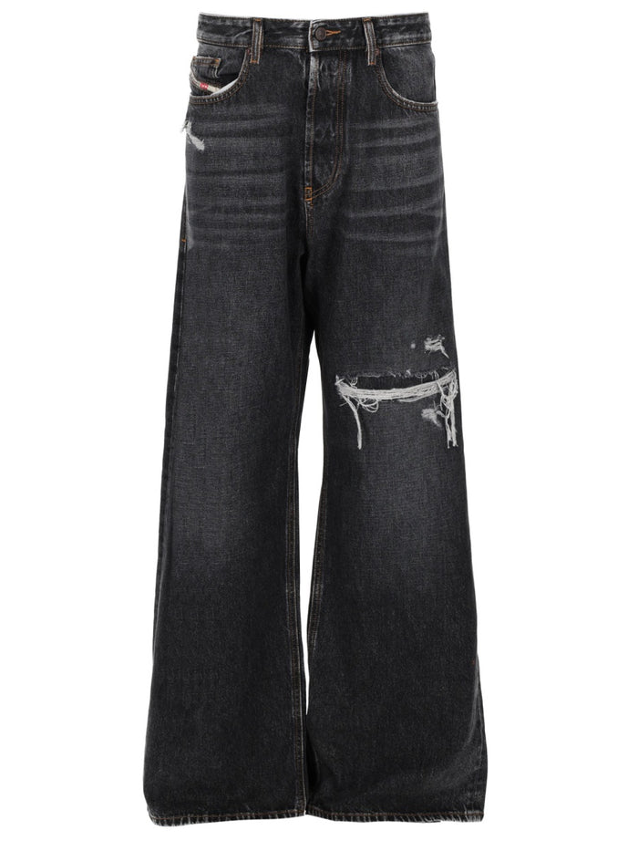 Diesel Multicolour Cotton Hemp Jeans