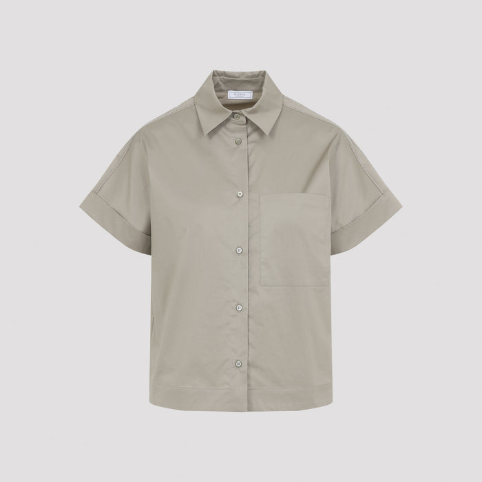 Peserico Green Cotton Shirt