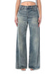 Diesel Medium Blue Wide Leg Jeans