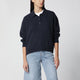 Anine Bing Navy Cashmere Polo Sweater