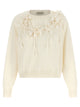 Alberta Ferretti Embroidered Flower Sweater