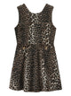 Ganni Leopard Denim Mini Dress