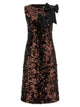 Ganni 'Velvet Sequins Straight Midi' Dress