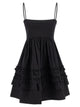 Ganni 'Black Mini Frill' Dress