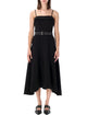 Ganni Ganni Black Twill Suiting Dress