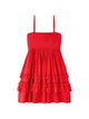 Ganni Red Bank Organic Cotton Elastane Dress