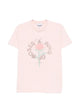 Ganni Floral-Print Round-Neck Recycled Cotton Organic Cotton T-Shirt