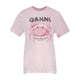 Ganni Basic T-Shirt - - Cotton - Pink