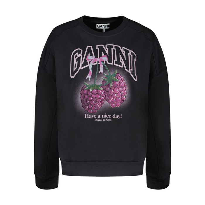 Ganni Isoli Raspberry Sweatshirt - - Cotton - Multi