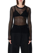Ganni Pointelle Mesh Top