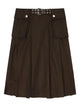 Ganni Duchesse Midi Pocket Skirt